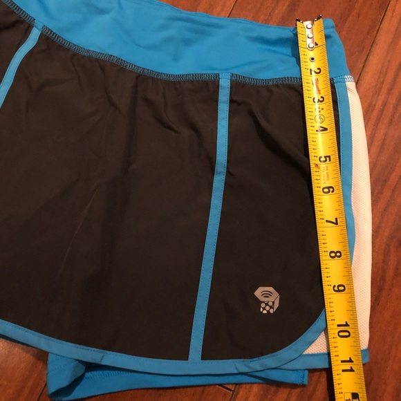Mountain Hardwear Active Skort size small dark gray white blue skirt shorts - Picture 8 of 9